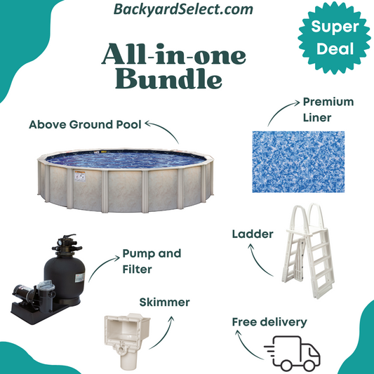 Aquatica - Above ground Pool - Round Bundle