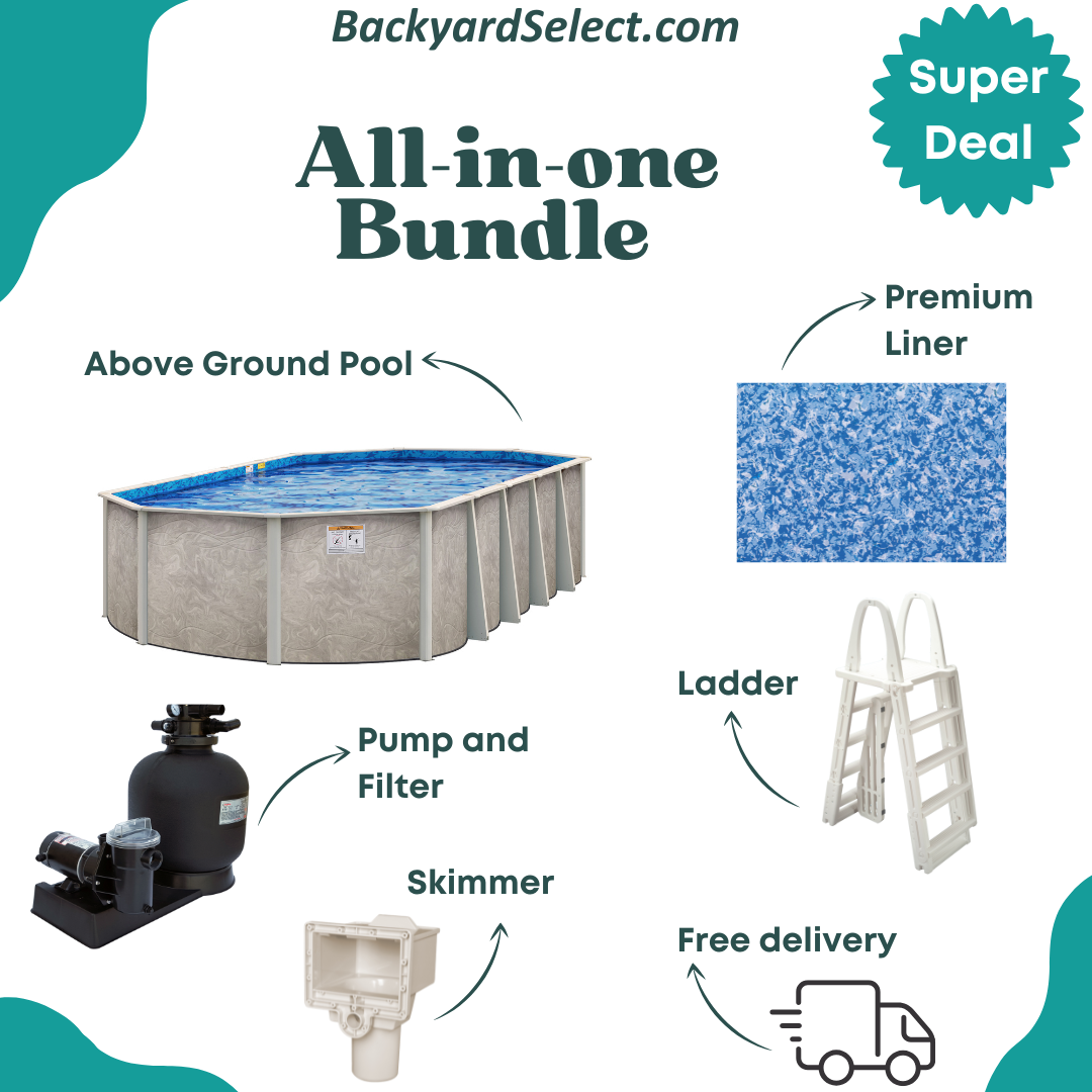 Solaris - Above ground Pool - Oval Bundle