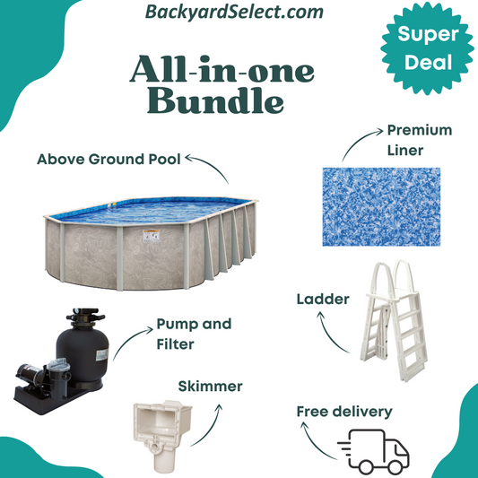 Solaris - Above ground Pool - Oval Bundle